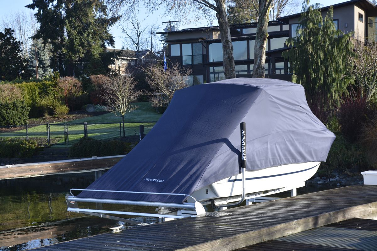 Boat fully covered by SwiftShield